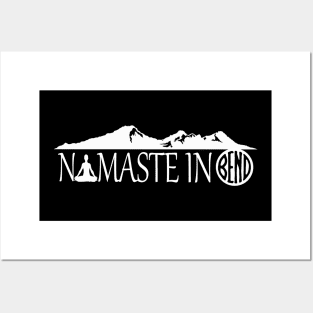 Namaste in Bend (white) Posters and Art